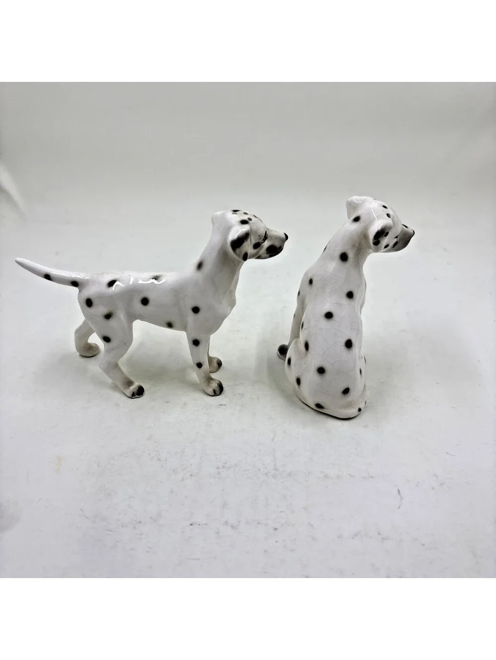 Vintage Dalmatian Dog Salt & Pepper Shakers, Japan